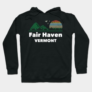 Mountain Sunset Flying Birds Outdoor Fair Haven Vermont Hoodie